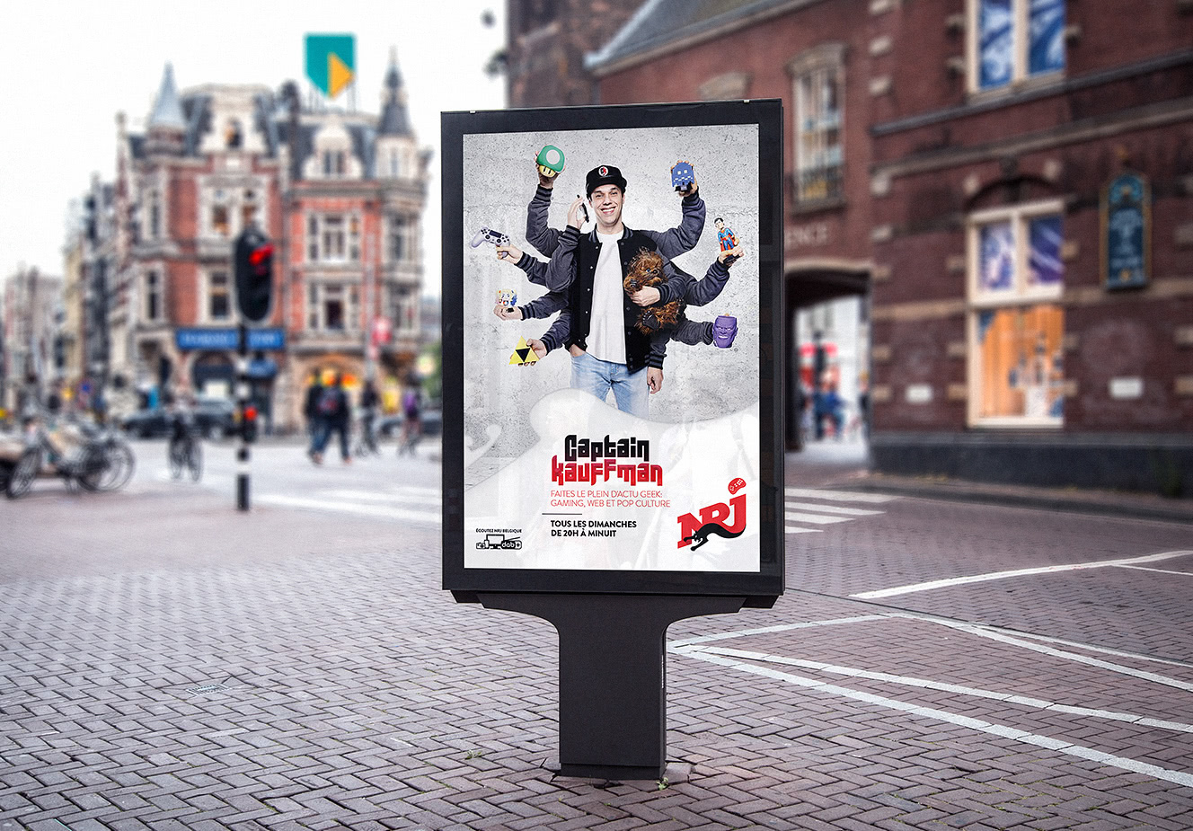 Day to day graphic design for NRJ