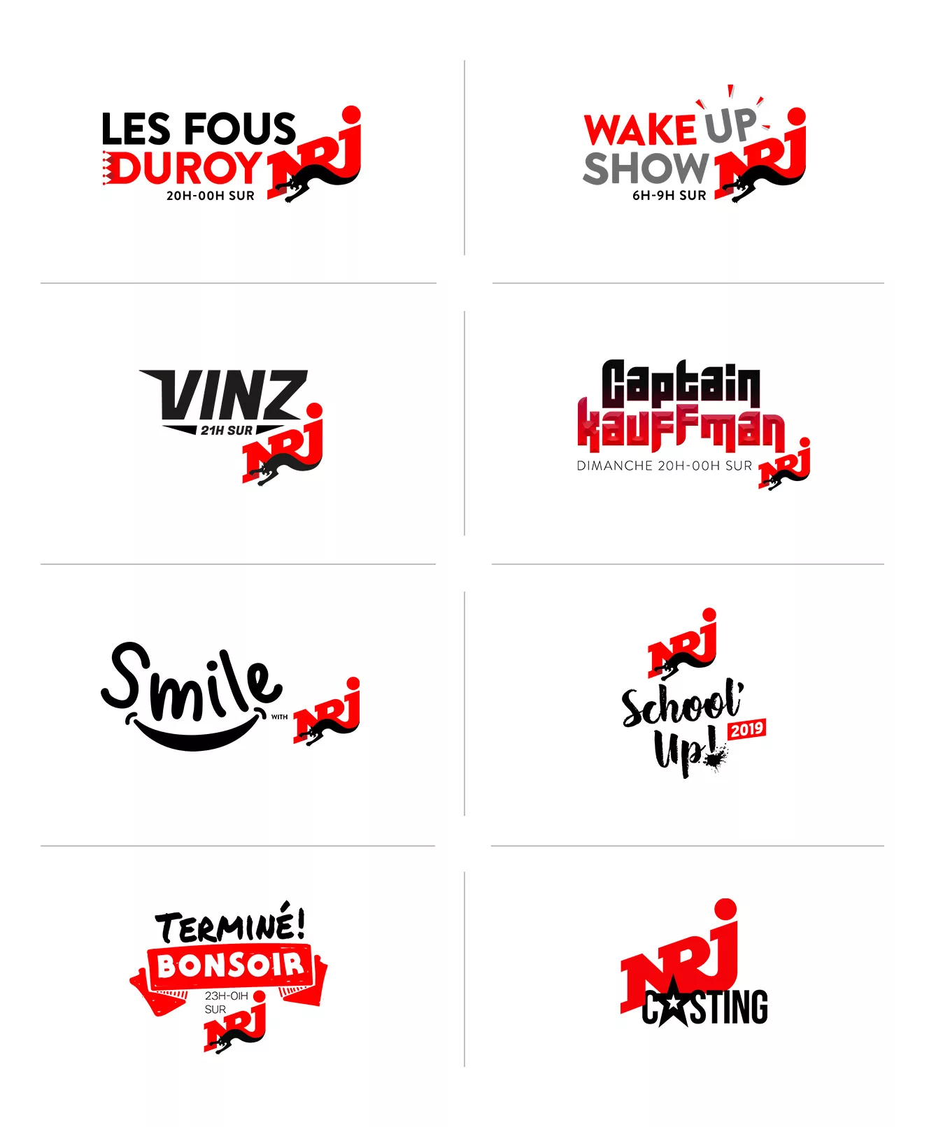 Day to day graphic design for NRJ