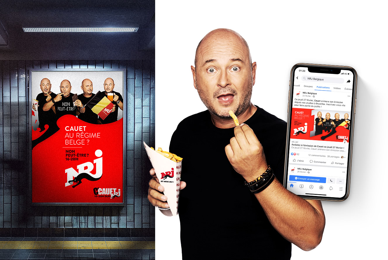 Day to day graphic design for NRJ