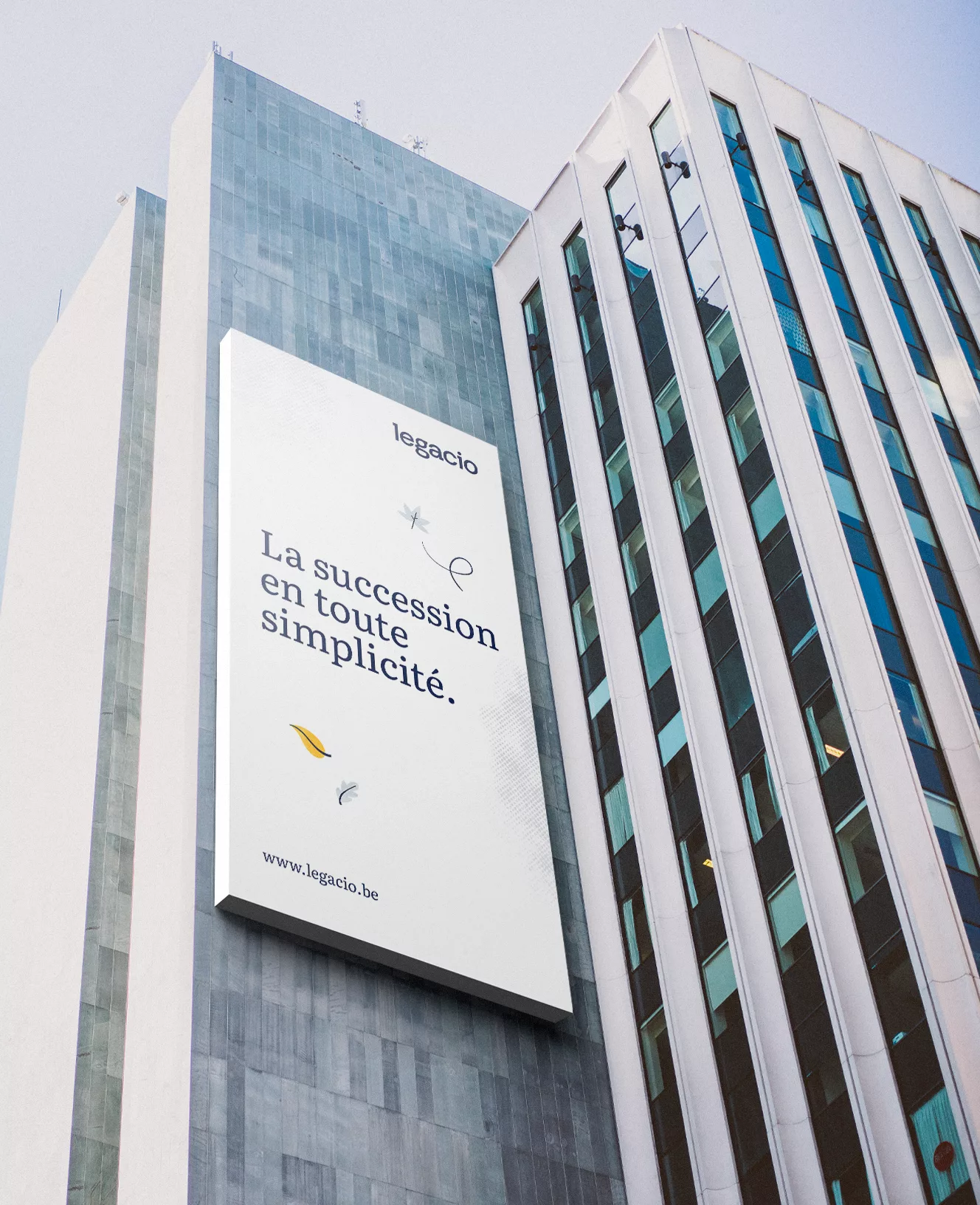 New visual identity and branding for Legacio.