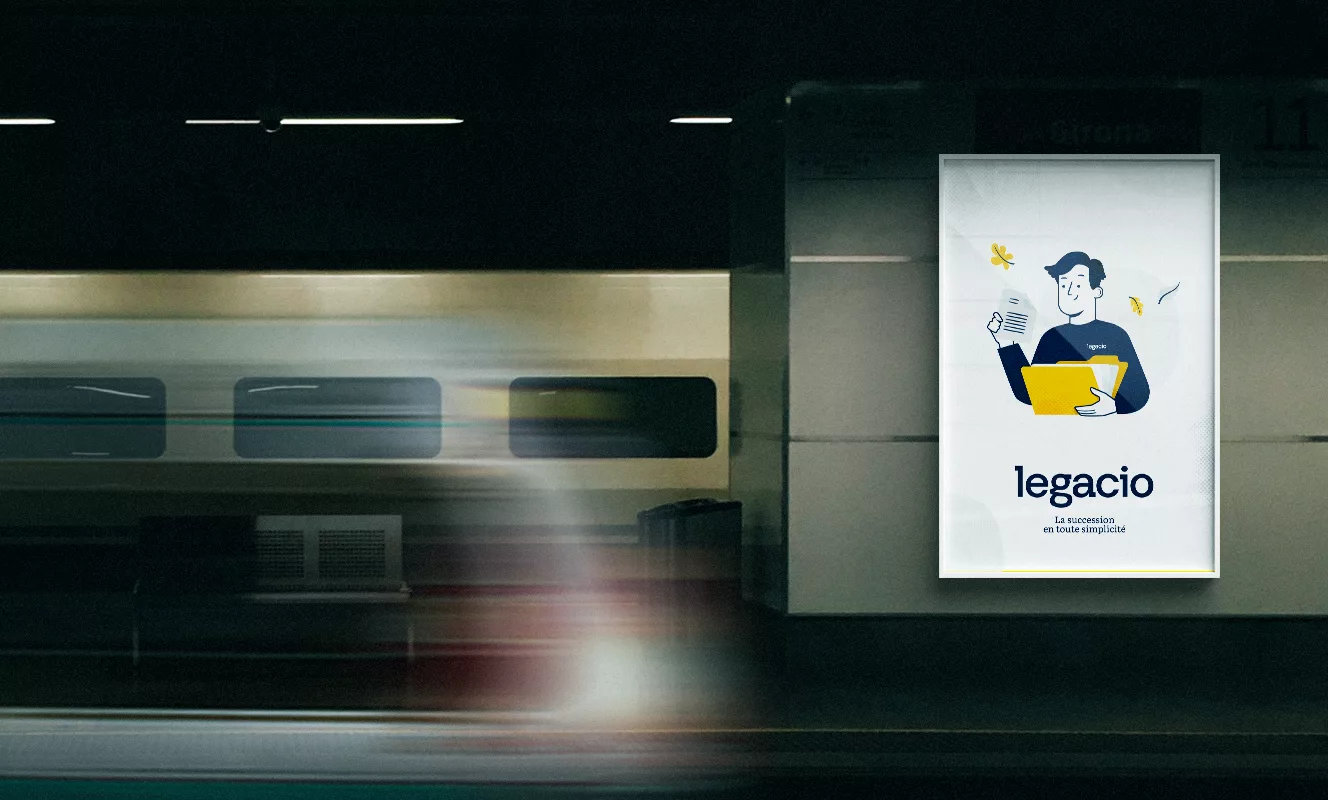 New visual identity and branding for Legacio.