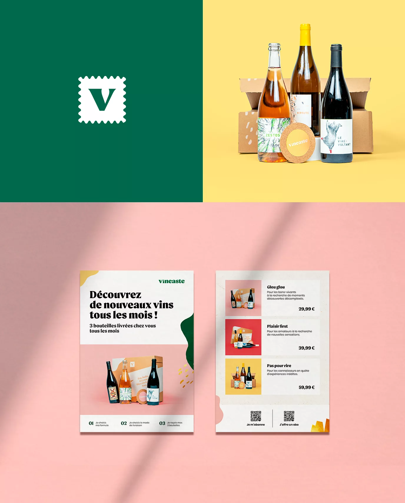 New visual identity and branding for Vineaste.